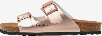 Pepe Jeans Mules 'Oban Claic' in Pink: front