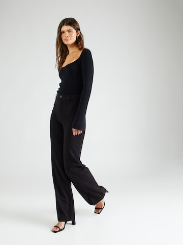 ABOUT YOU x Laura Giurcanu Regular Pleated Pants 'Christina' in Black