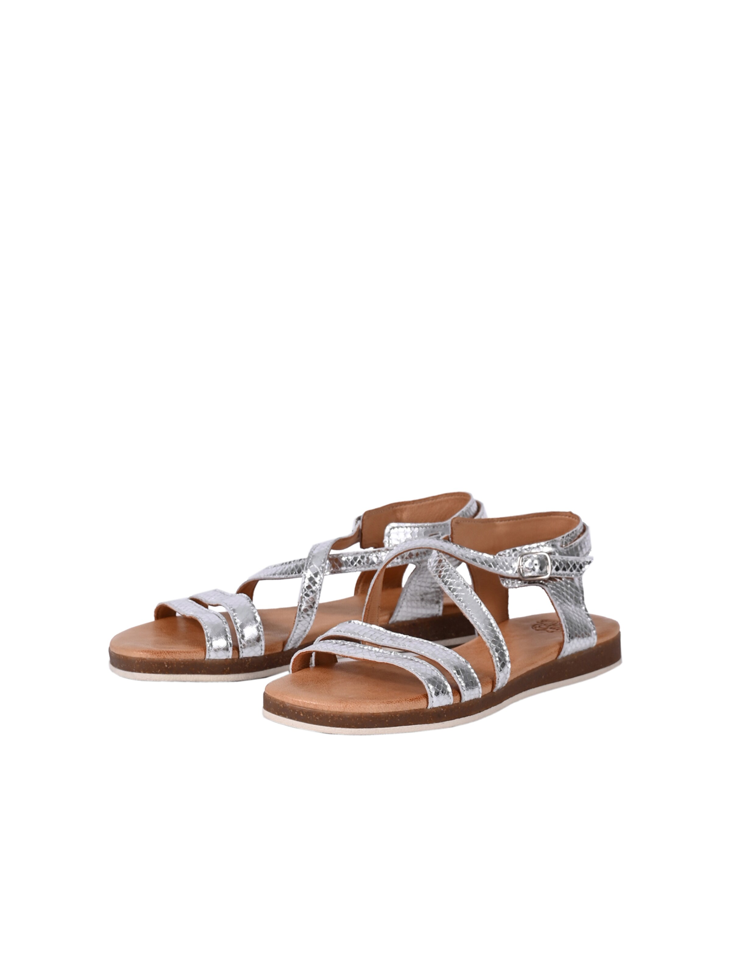 Apple of Eden Sandalen met riem in Zilver