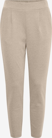 ICHI Pants 'IHKATE PIQUE PA' in Beige: front