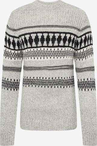 JACK & JONES Sweter 'OHIKE' w kolorze szary: przód