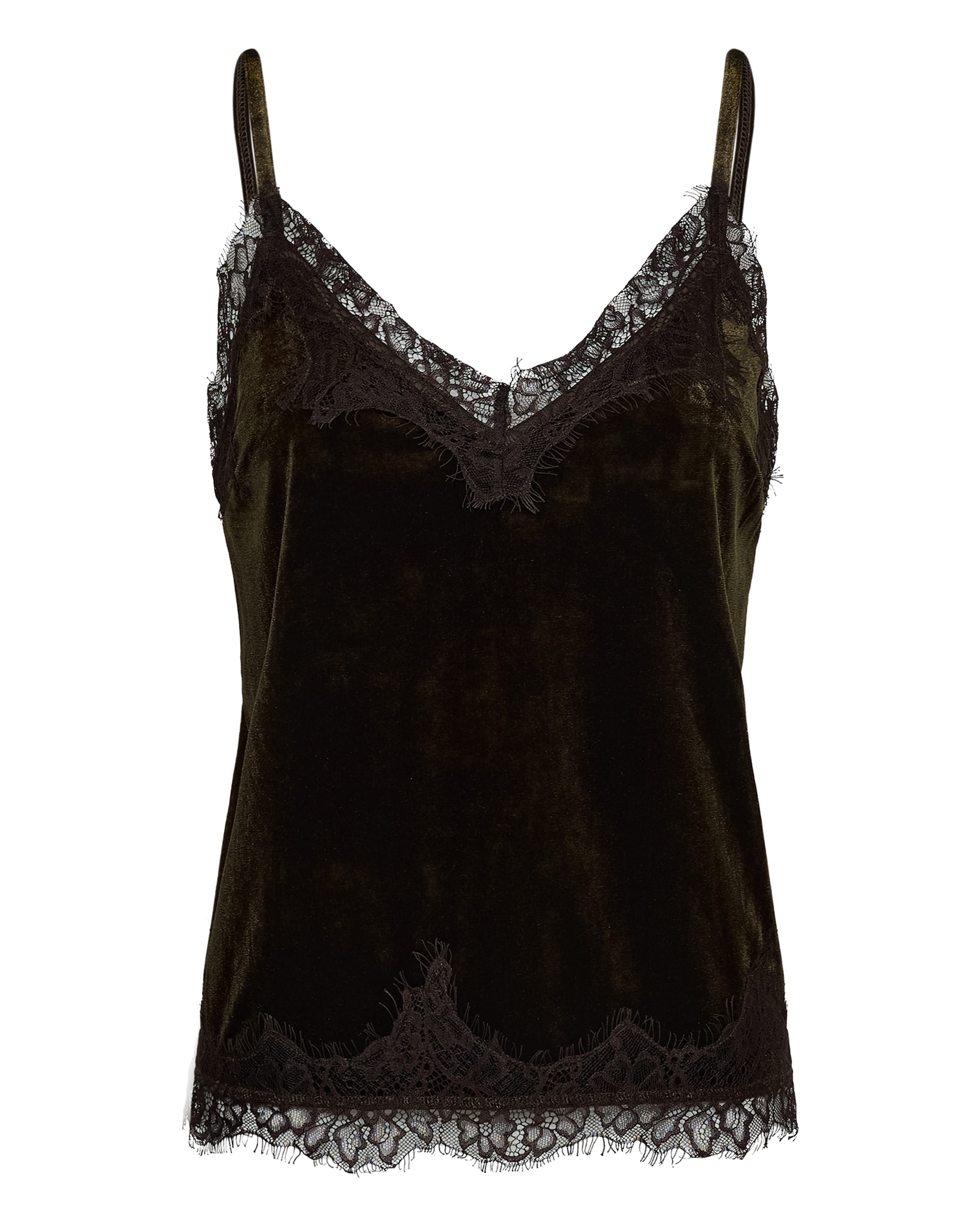 SAINT TROPEZ Top 'Svega' – hnědá: přední strana