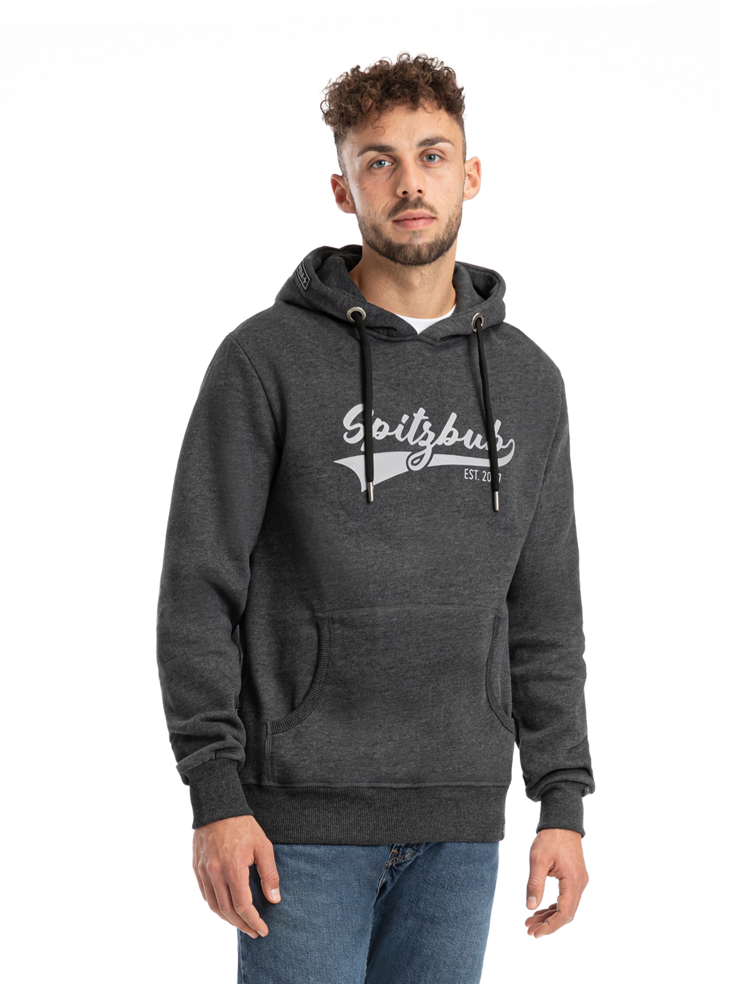 Sweat-shirt 'Emil' SPITZBUB en gris : devant