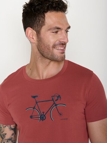 GREENBOMB Shirt 'Guide Bike Crop' in Red