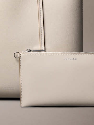 smėlio Calvin Klein Pirkinių krepšys