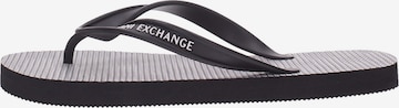 Infradito di ARMANI EXCHANGE in nero: frontale