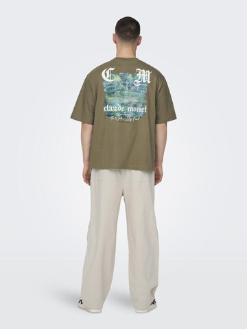 Only & Sons Shirt 'ART' in Green