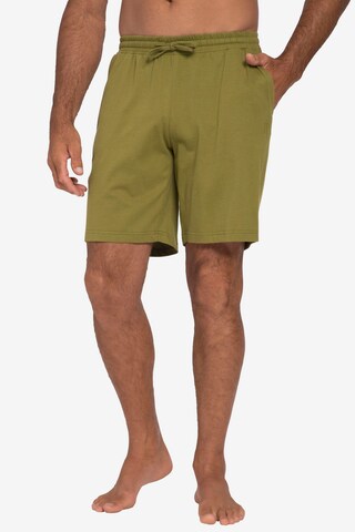 JP1880 Loose fit Pajama Pants in Green: front