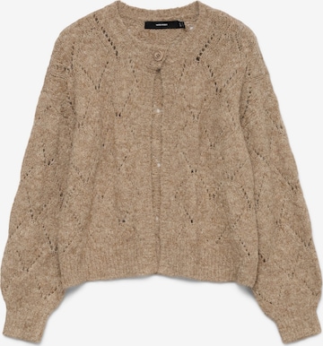 Cardigan 'VMShell' VERO MODA en marron : devant