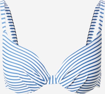 NATURANA Push-up Bikini top in Blue: front