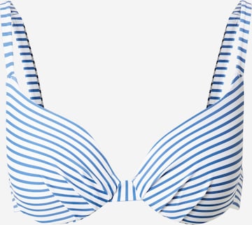NATURANA Push-up Bikini Top in Blue: front