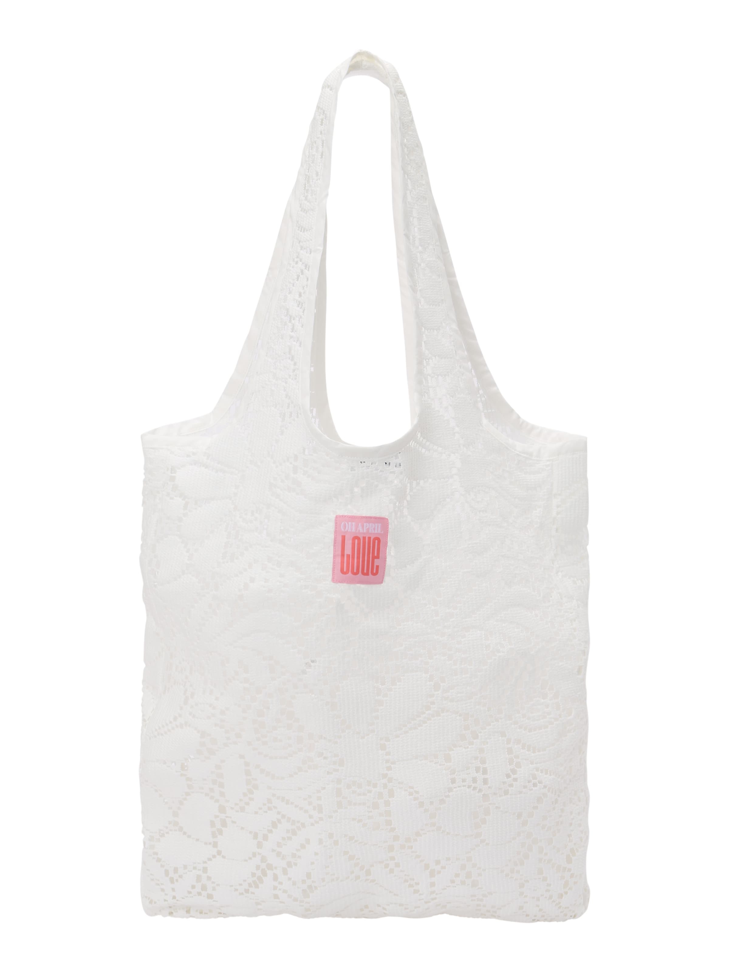 Cabas 'Atemoya' OH APRIL en blanc : devant