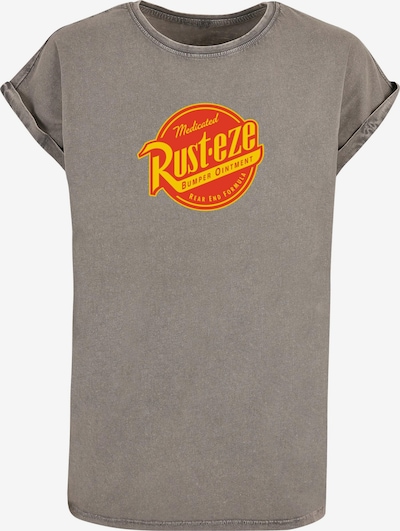 ABSOLUTE CULT T-Shirt 'Cars - Rust-eze' in curry / grau / blutrot, Produktansicht