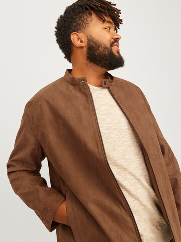 Jack & Jones Plus Přechodná bunda 'JJEDylan' – hnědá