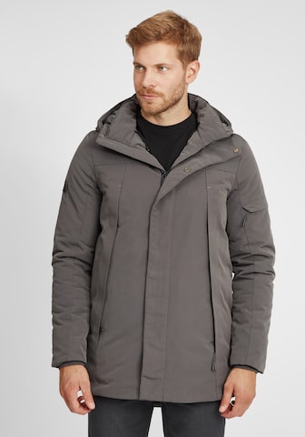 INDICODE JEANS Parka 'Rader' in Grau: predná strana