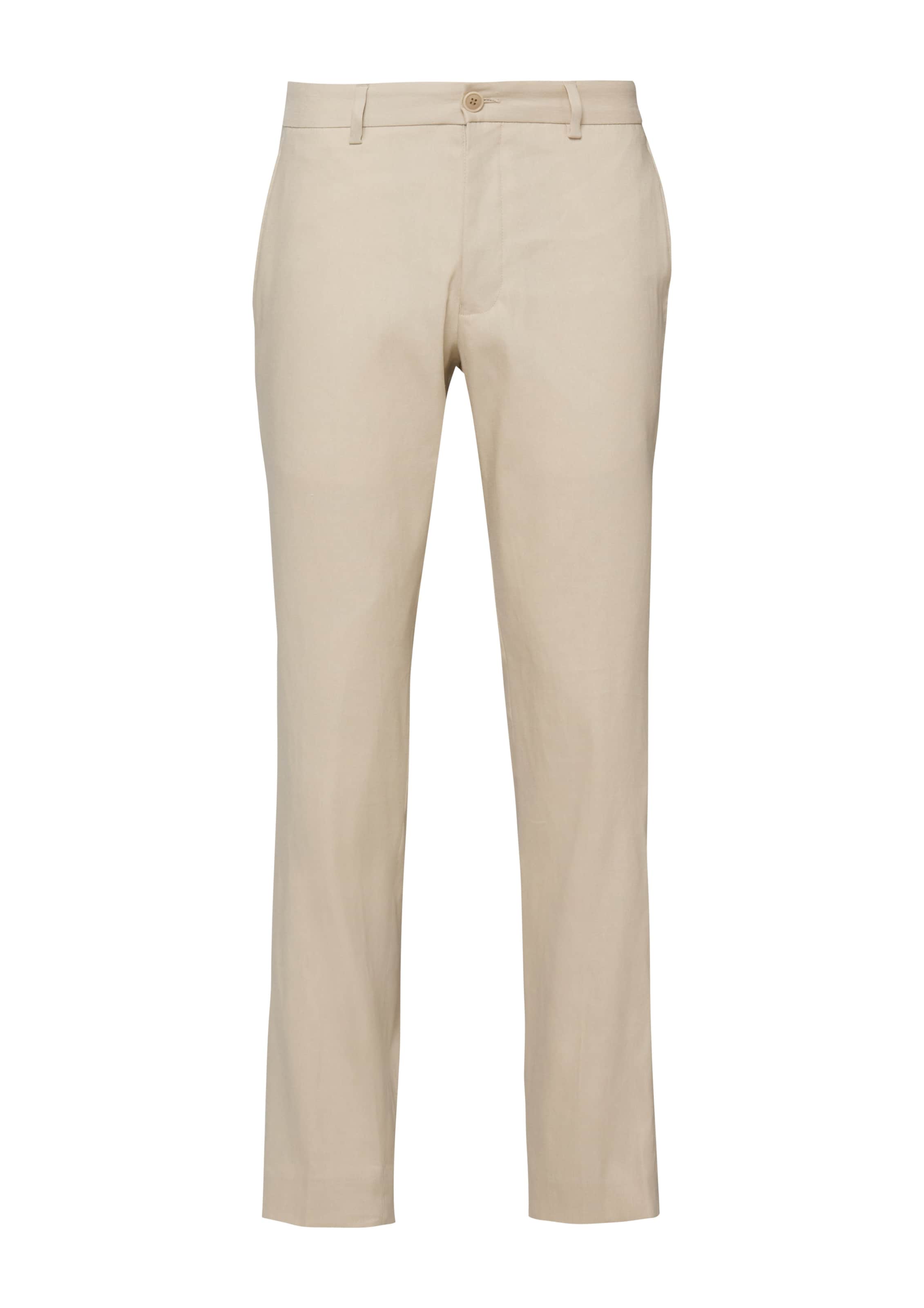 s.Oliver Slimfit Chino 'S.Opure' in Beige: voorkant