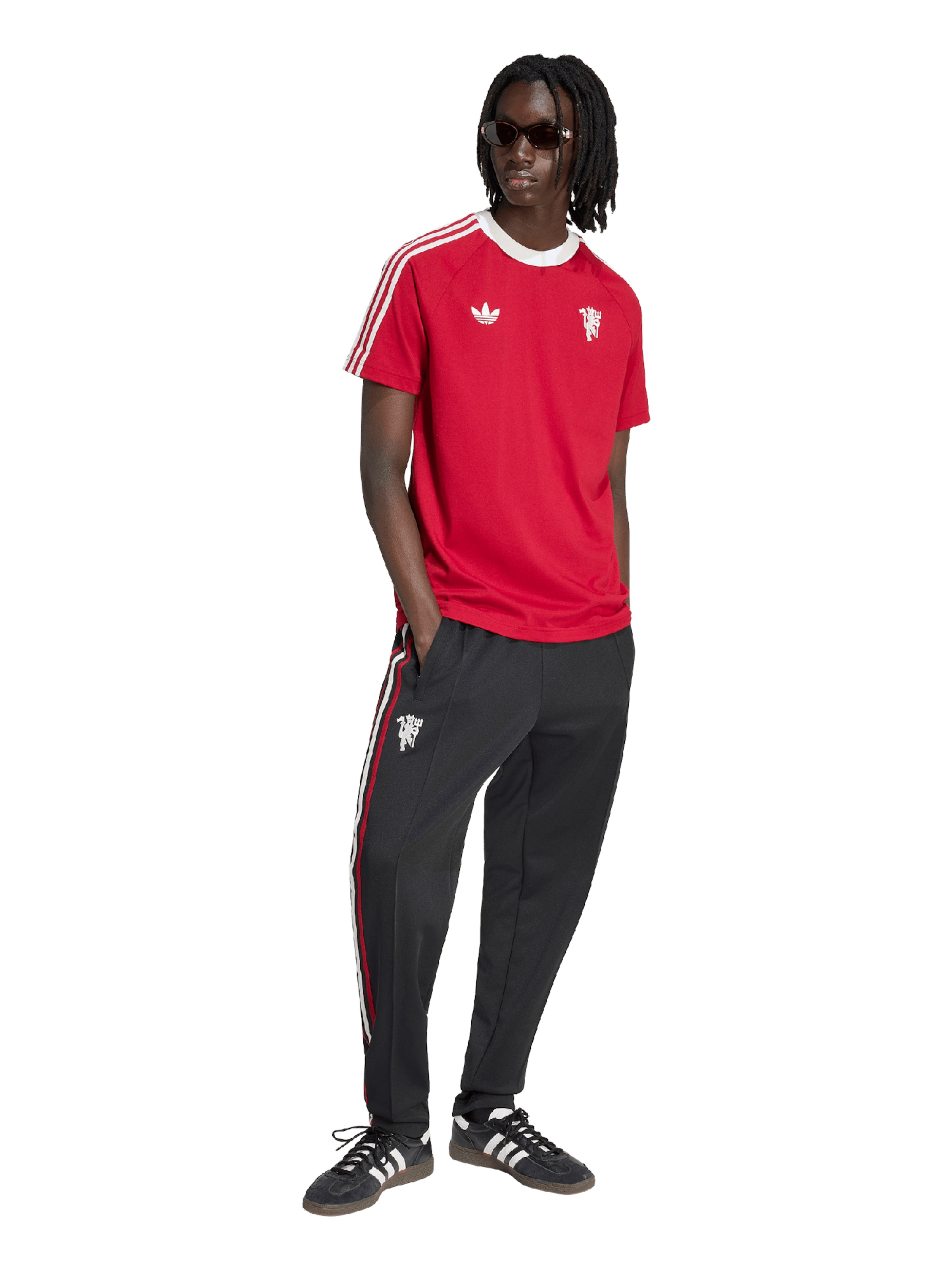 raudona ADIDAS PERFORMANCE Sportiniai marškinėliai 'MUFC'