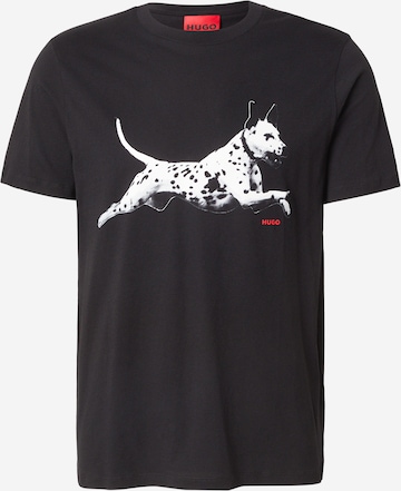 T-Shirt 'Dirunn' HUGO en noir : devant