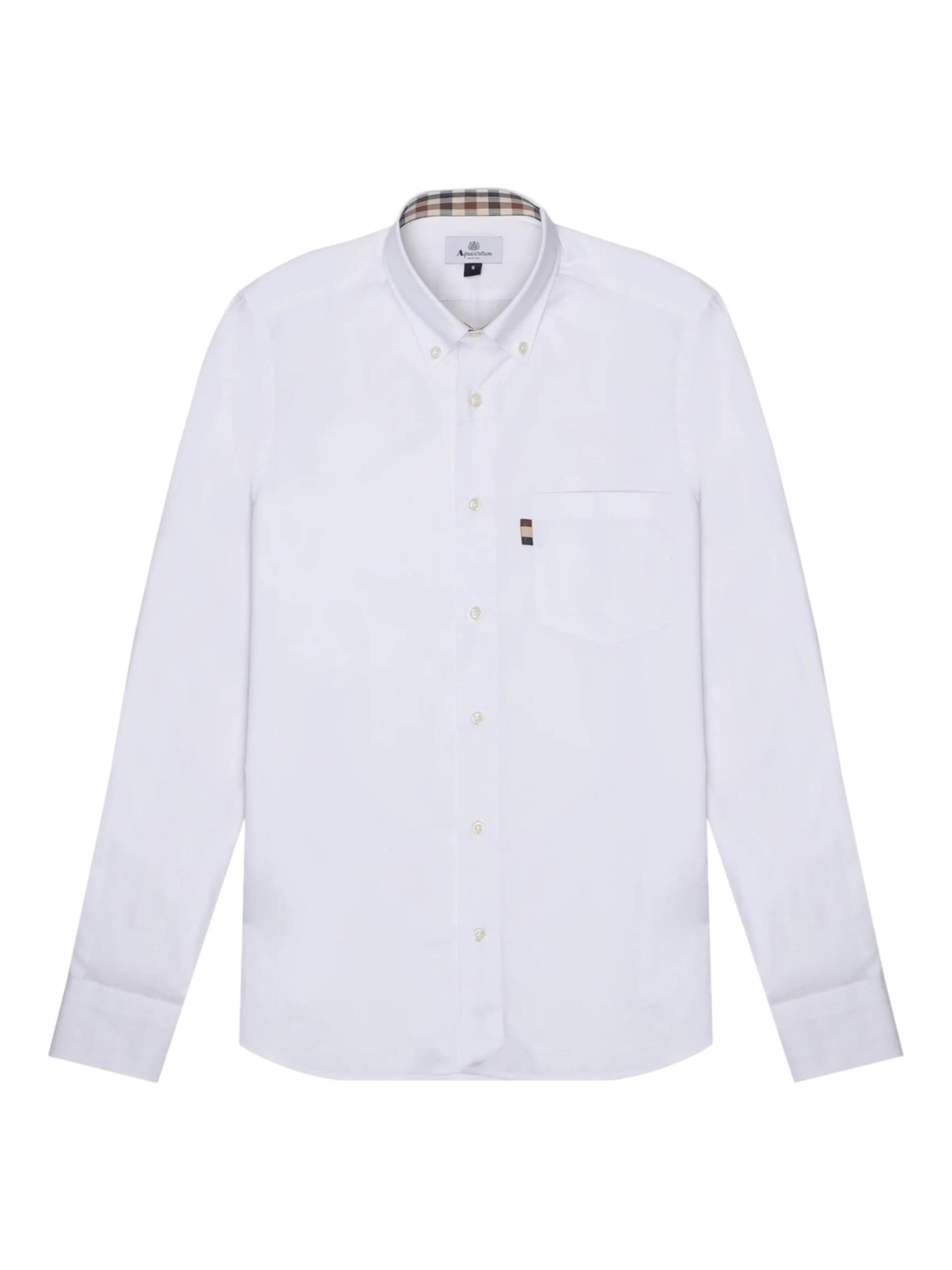 Maglietta di Aquascutum Active in bianco: frontale