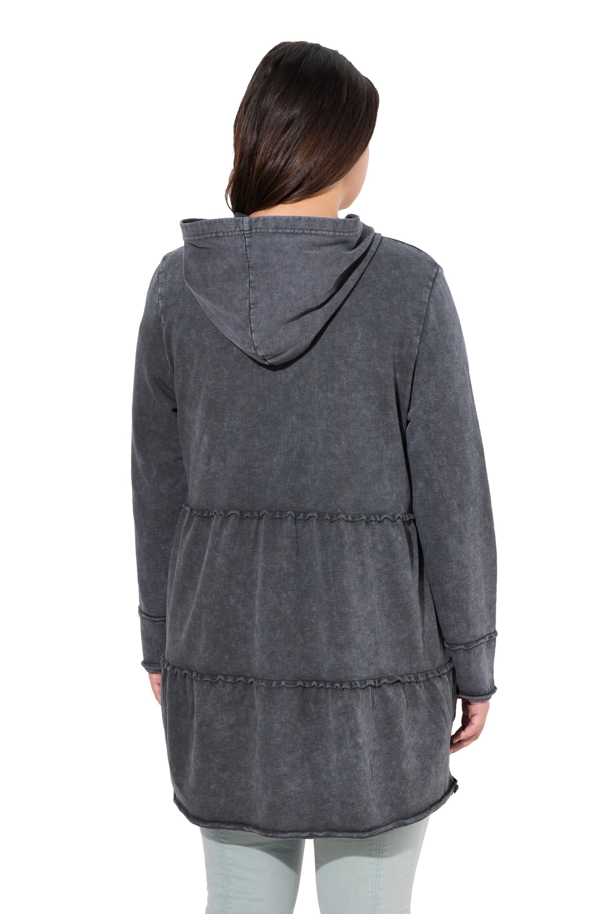 Ulla Popken Sweat jacket in Grey