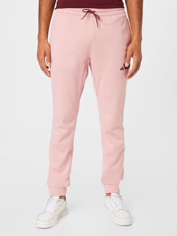 ADIDAS PERFORMANCE - Tapered Pantalón deportivo 'Harden Foundation' en rosa: frente