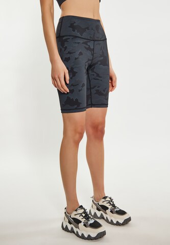 TUFFSKULL Skinny Shorts in Grau: predná strana