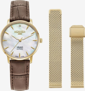 Montre à affichage analogique 'Roamer - Date watch Valais Ladies Interchangeable Box Set - Quartz - Watch case width: 32 mm' Roamer en blanc : devant