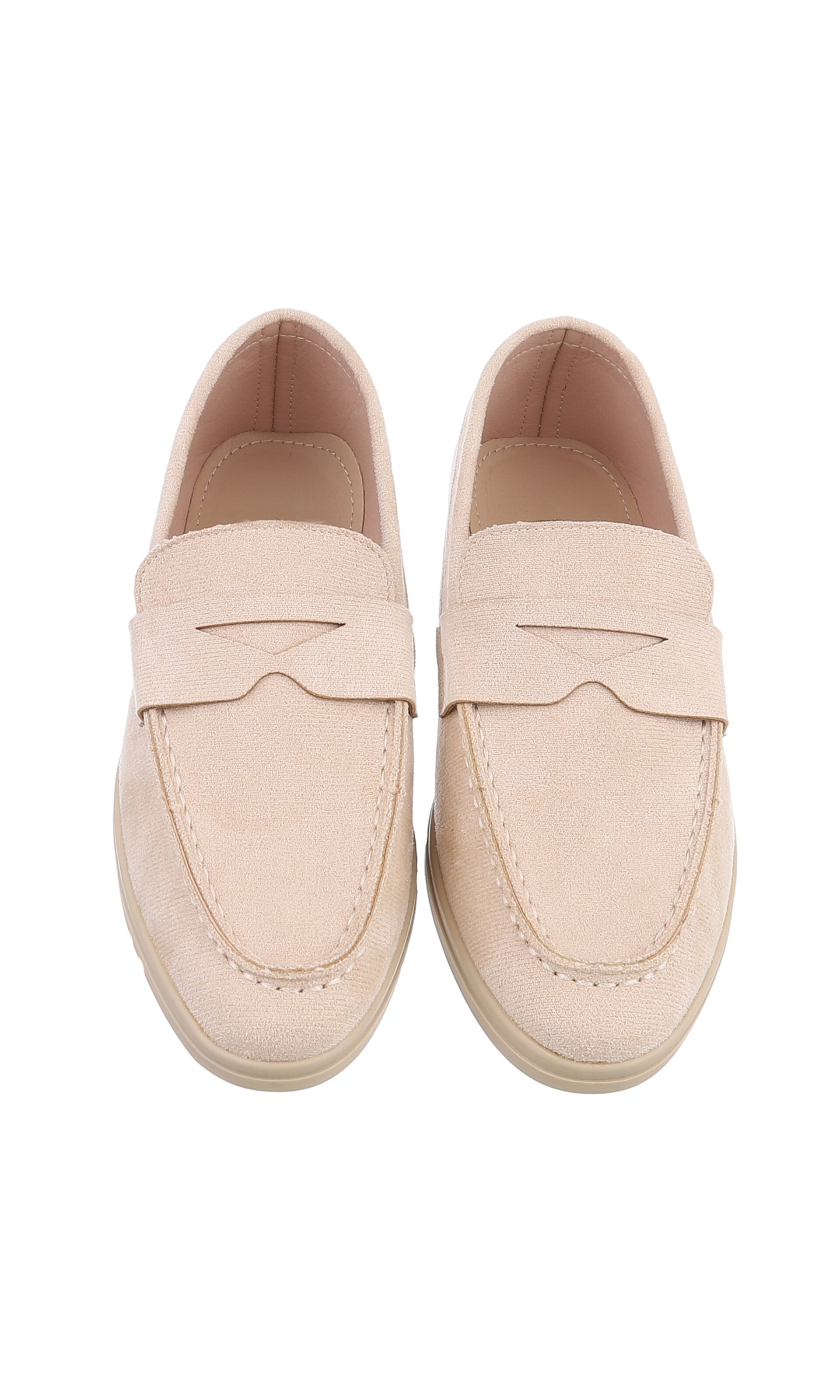 Ital-Design Classic Flats in Beige