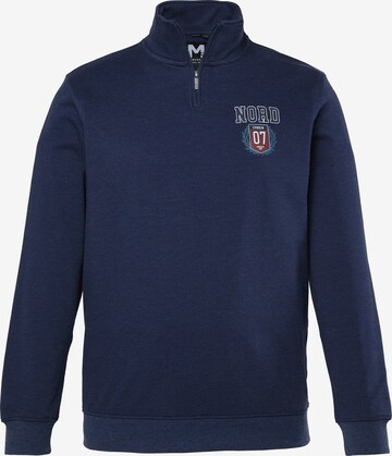 Men Plus Sweatshirt in Blue: front