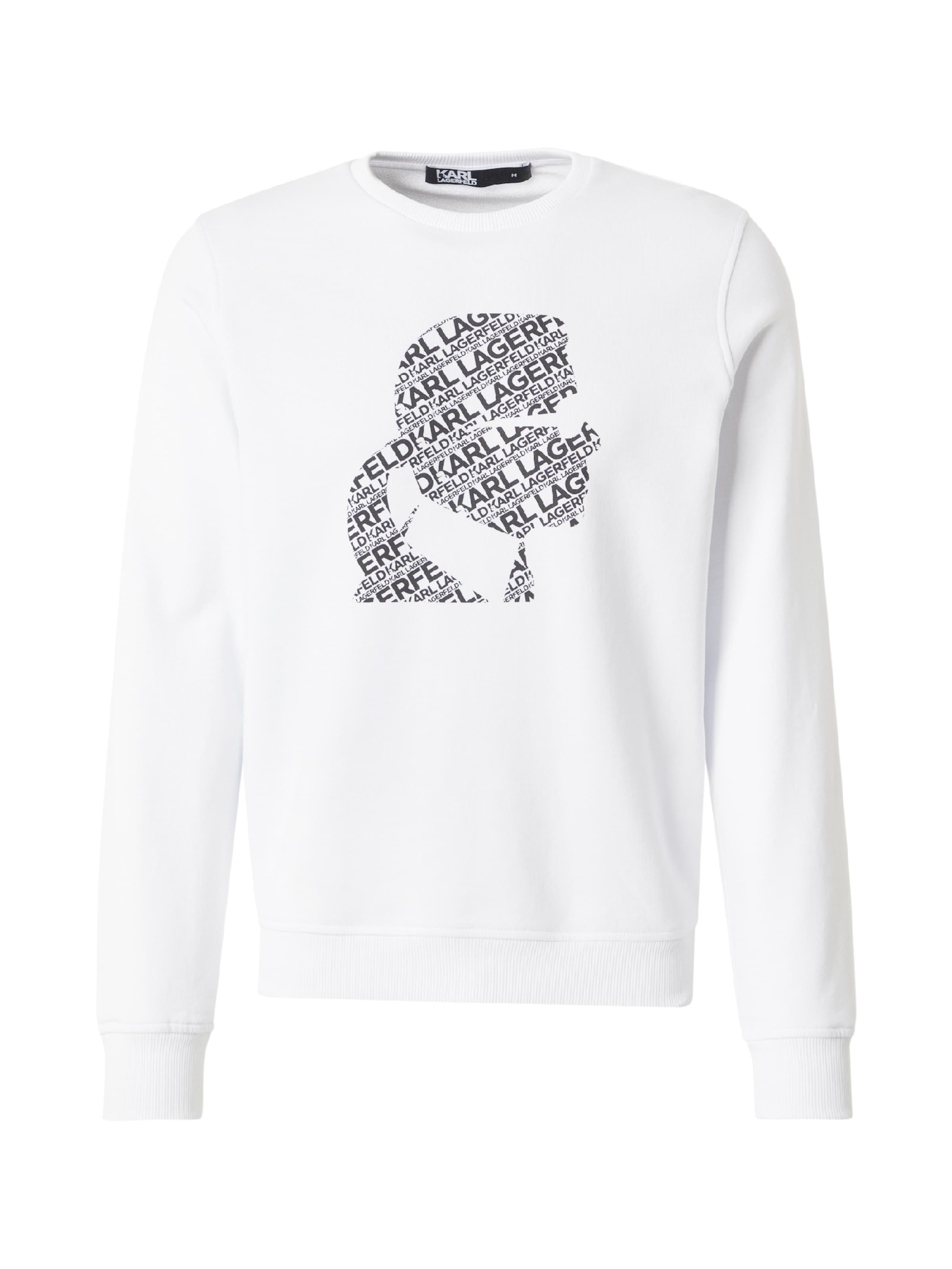 Karl Lagerfeld Μπλούζα φούτερ σε λευκό: μπροστά