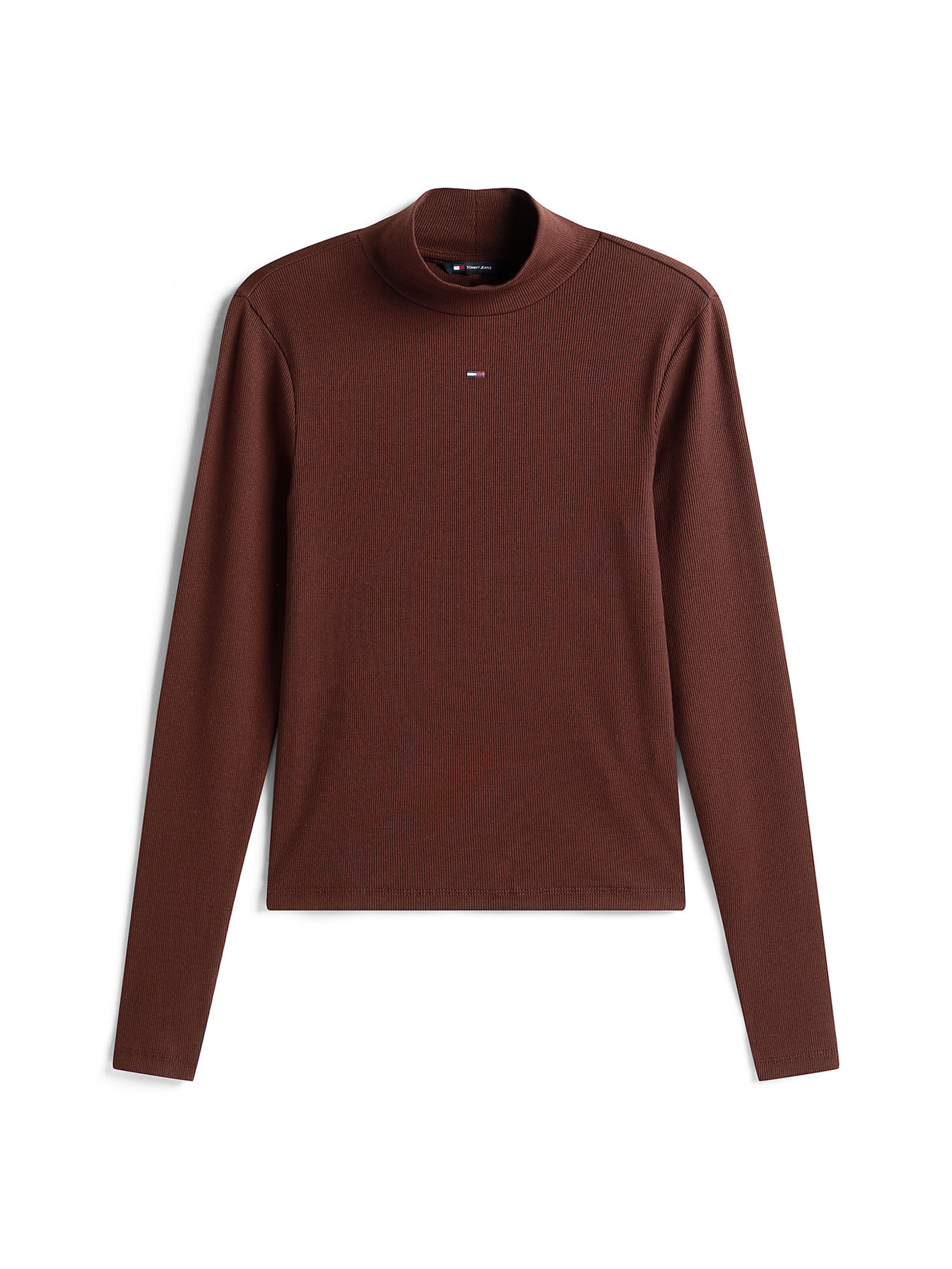 Tommy Jeans Shirt in Bruin: voorkant