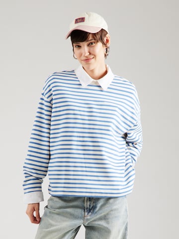 Sweat-shirt 'FRANKAA' ARMEDANGELS en bleu : devant