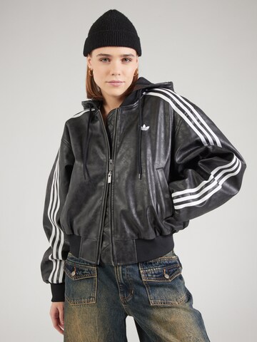 ADIDAS ORIGINALS Демисезонная куртка в Черный: спереди