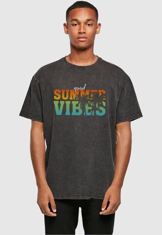Merchcode Футболка 'Good Summer Vibes' в Серый: спереди