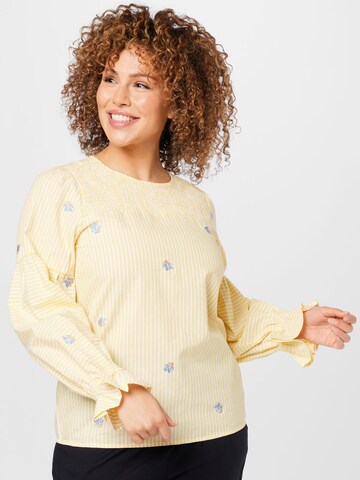 NÜMPH Blouse 'NUDANA' in Yellow: front