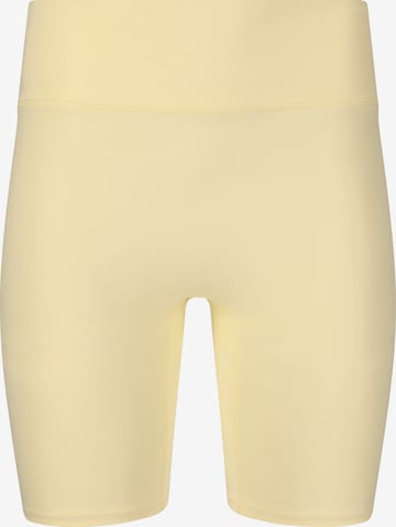 Athlecia Slimfit Tights 'Blossom' in Gelb: Vorderseite