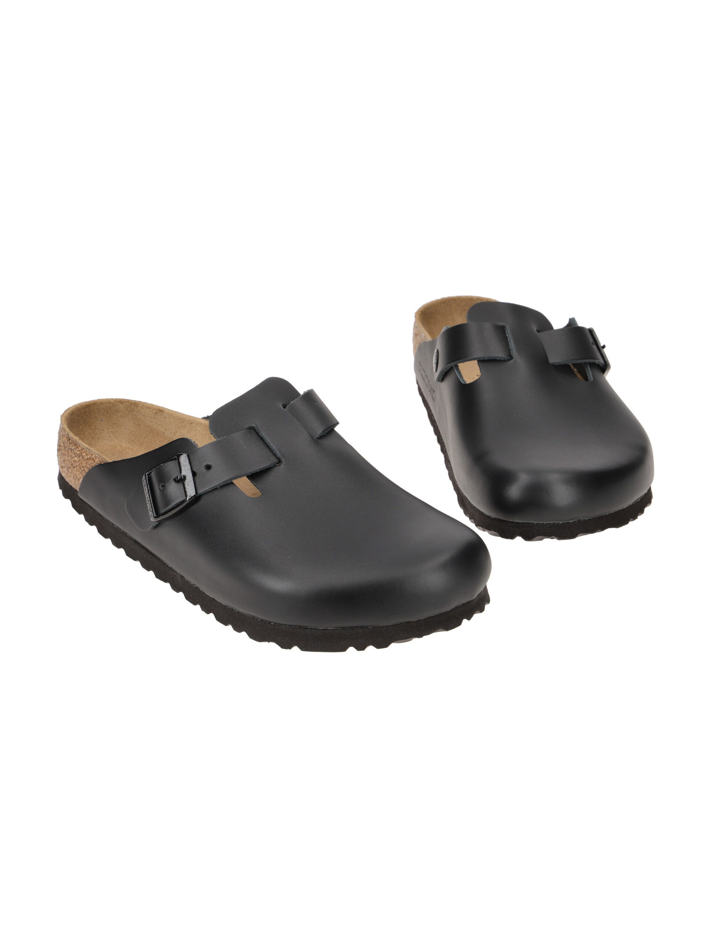 BIRKENSTOCK Pantolette 'Boston'‌‌‌‌‌‌‌‌ in Schwarz