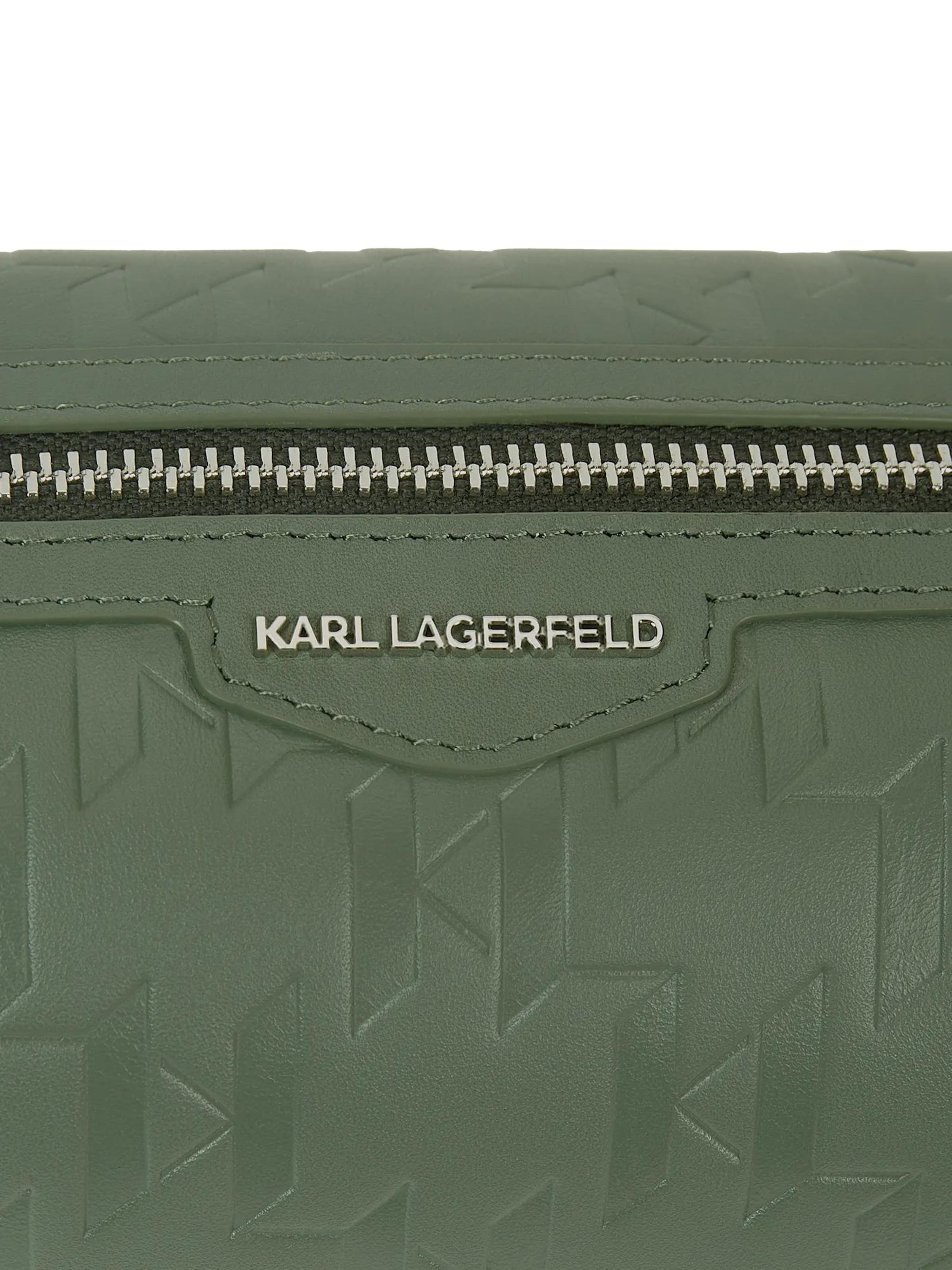 Karl Lagerfeld Τσάντα ώμου 'K/Loom' σε πράσινο