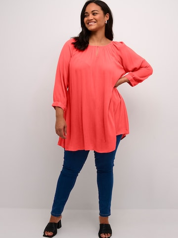 KAFFE CURVE Tunic 'Ami' in Red