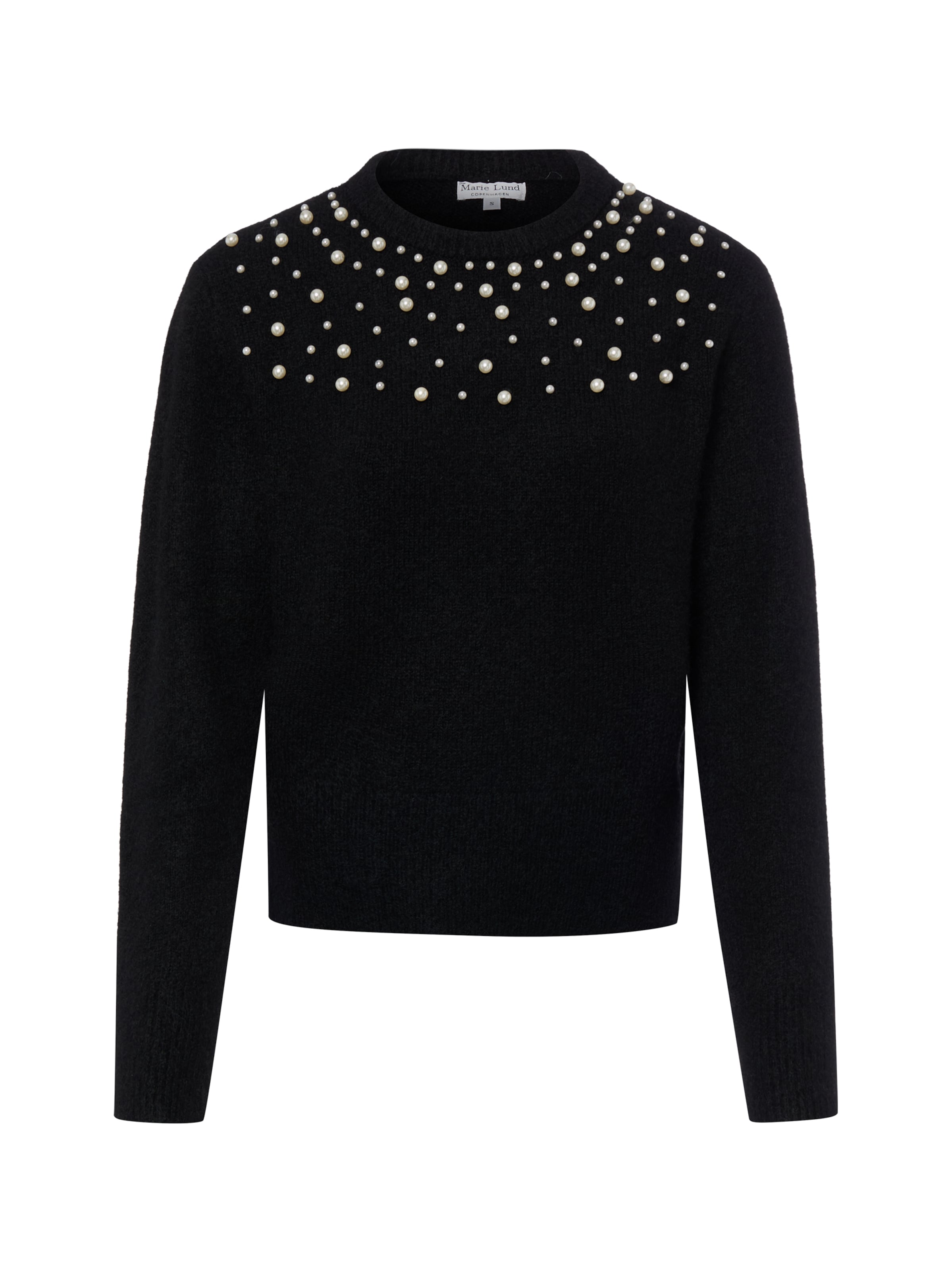 Marie Lund Pullover in Schwarz: Vorderseite