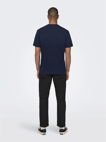 Only & Sons T-Shirt 'KIM' in Blau