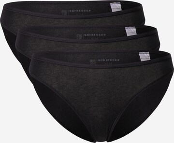 Slip di SCHIESSER in nero: frontale