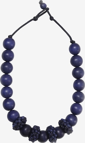 COLLEZIONE ALESSANDRO Necklace 'Letizia' in Blue: front