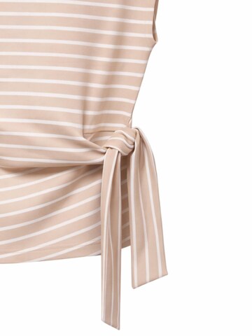 Red Button Shirt 'Red Button Terry knot pebble' in Beige