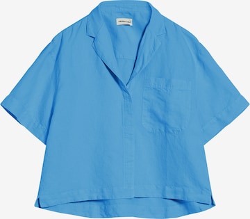 ARMEDANGELS Bluse 'LEAANNE LINO' in Blau: predná strana