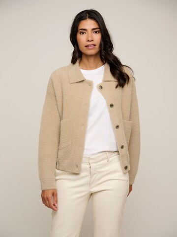 RINO & PELLE Knit Cardigan 'Bubbly' in Beige: front