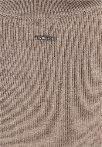 LAURA SCOTT Knitted dress in Beige