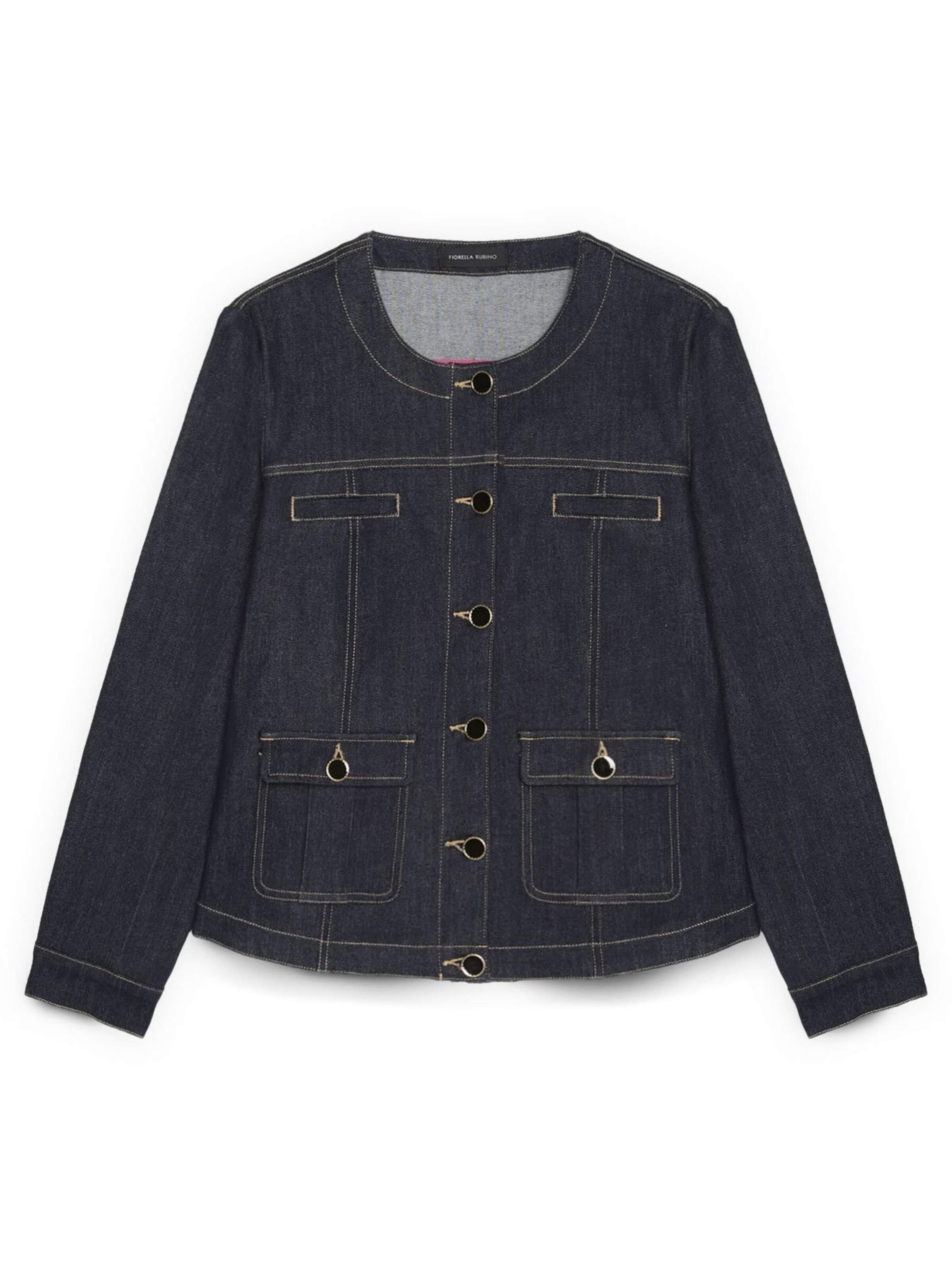 Fiorella Rubino Between-Season Jacket in Blue: front