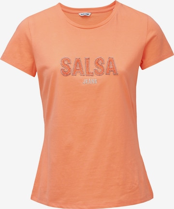 T-shirt Salsa Jeans en orange : devant