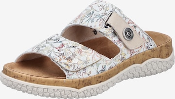 Mule Rieker en blanc : devant